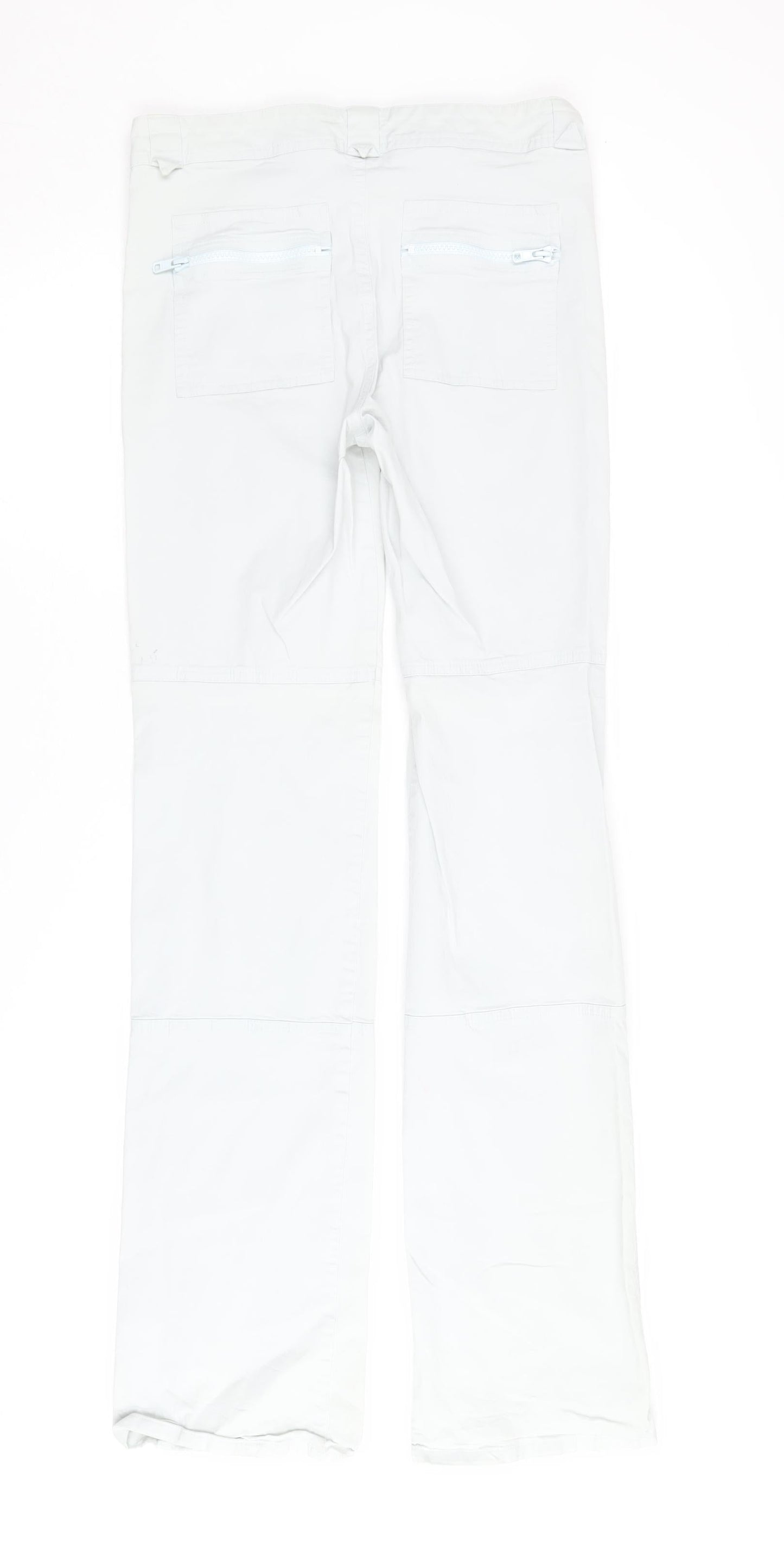 Joseph Women's White Trousers - Size S, Cotton, Zip