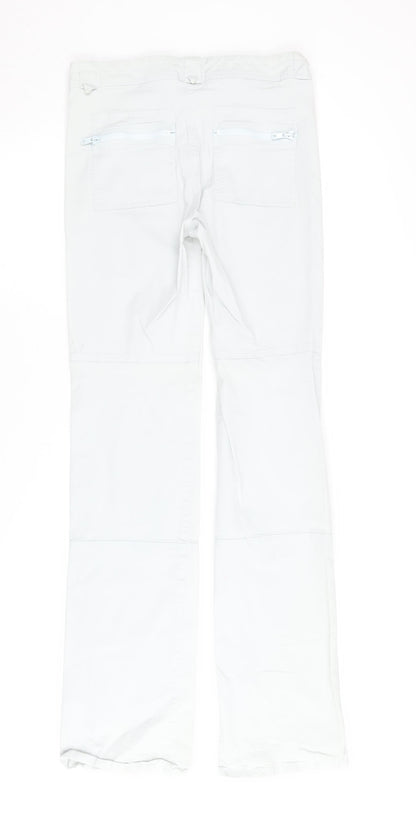 Joseph Women's White Trousers - Size S, Cotton, Zip