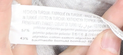 STR Men's Grey Jersey Shorts, Size M, Casual Style