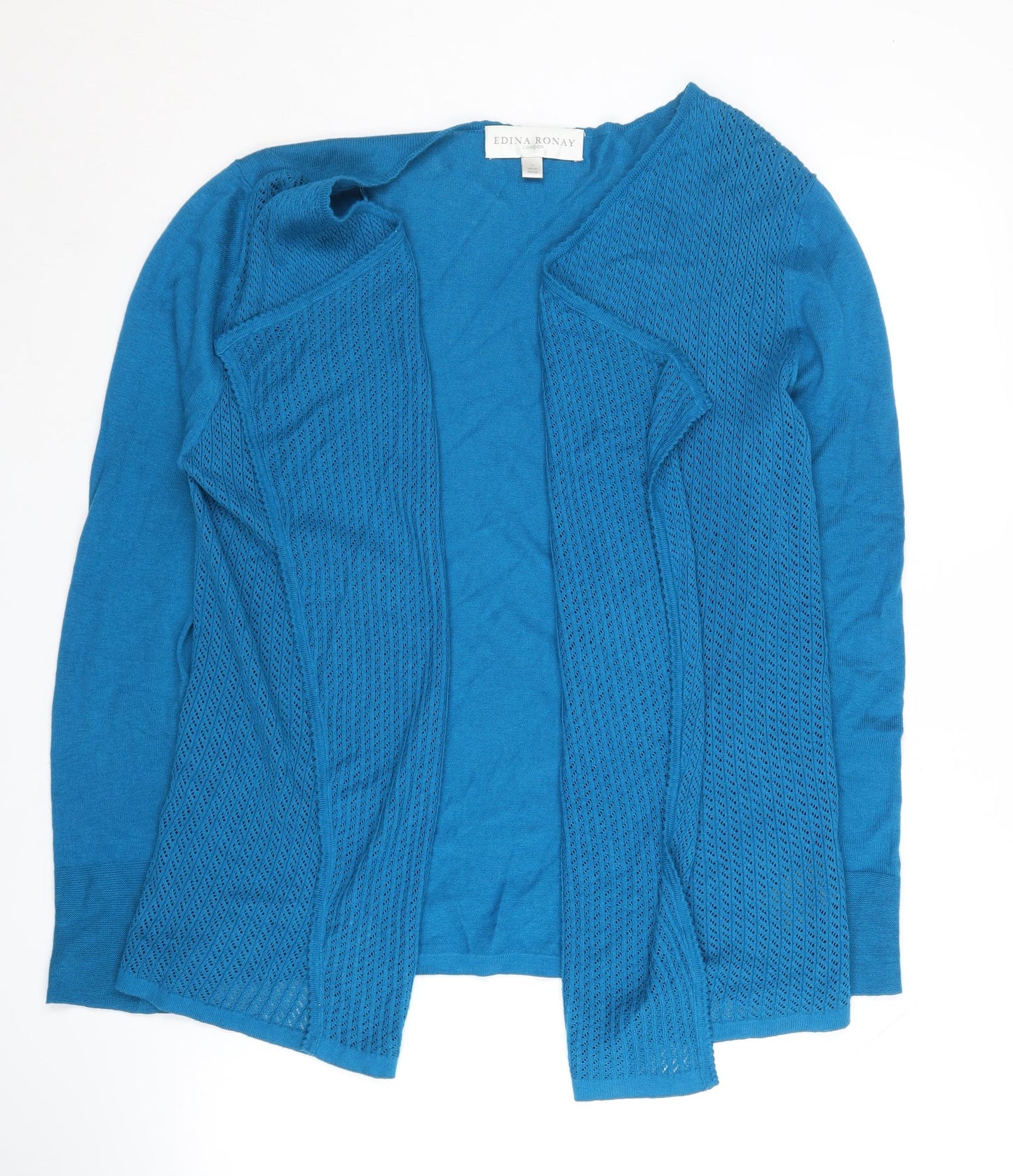 Womens UK Size 14 Edina Ronay Blue Cardigan Jumper
