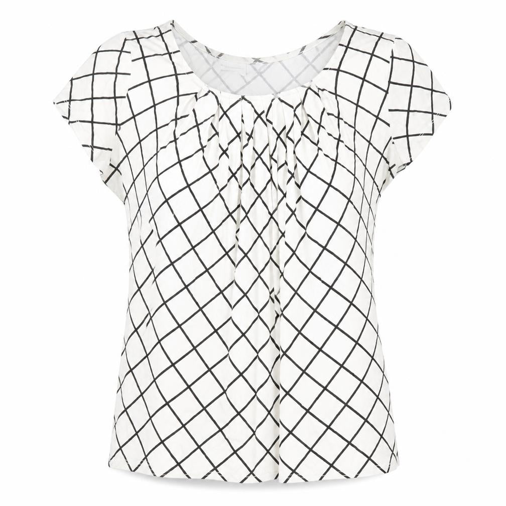 Womens UK Size M New York & Company White Basic T-Shirt