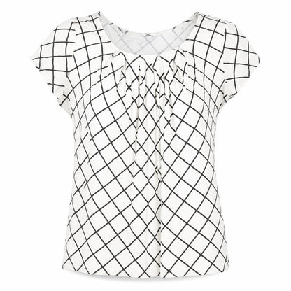 Womens UK Size M New York & Company White Basic T-Shirt