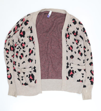 Henry Holland Women's Beige Leopard Cardigan Size 10