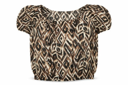 Womens UK Size 20 David Emanuel Brown Basic Blouse