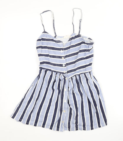 Earth Angel Blue Striped Camisole Blouse, XS, Women