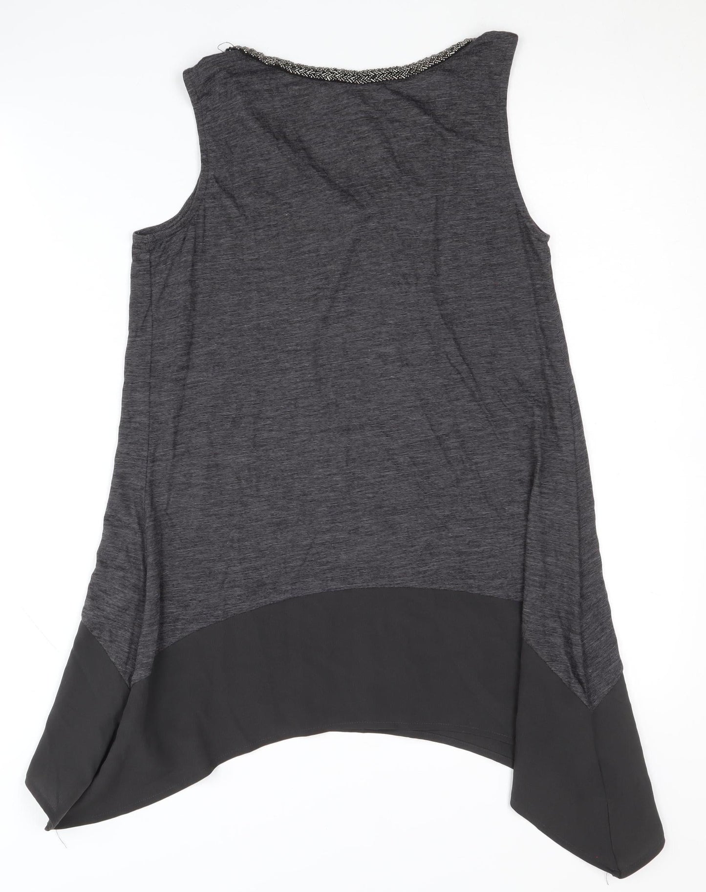 Womens UK Size 12 NEXT Grey Tunic Tank