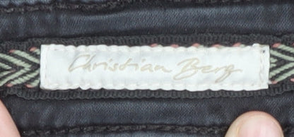 Mens UK Size 46 Christian Berg Regular Fit Casual Black Trousers