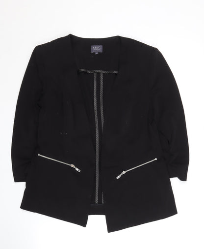 Marks and Spencer Women's Black Blazer Size 10