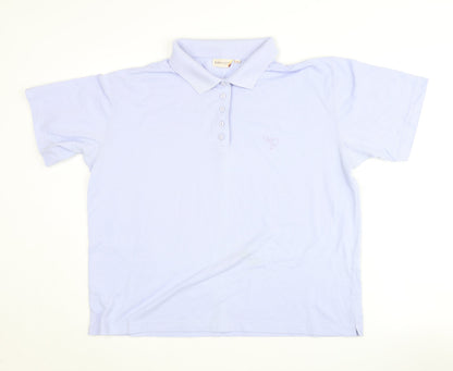 Womens UK Size L Bonmarché Blue Basic Polo