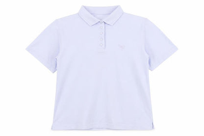 Womens UK Size L Bonmarché Blue Basic Polo