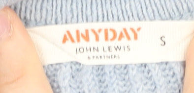 Womens UK Size S John Lewis Blue Pullover Jumper