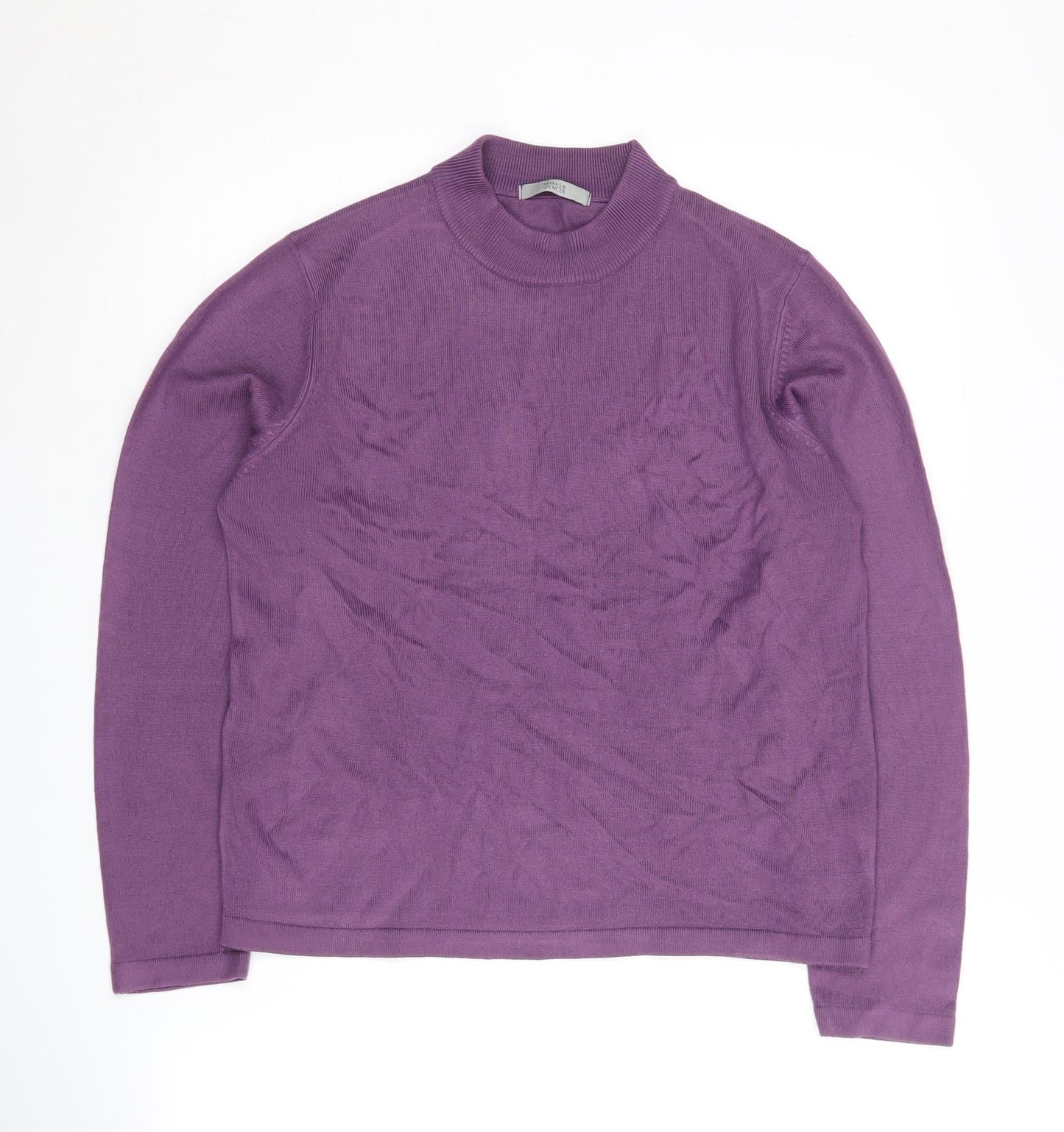 Womens UK Size 14 Marks and Spencer Purple Pullover Jumper