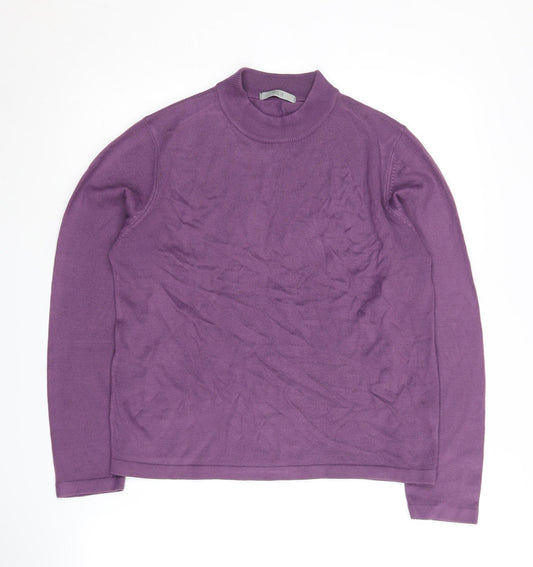 Womens UK Size 14 Marks and Spencer Purple Pullover Jumper