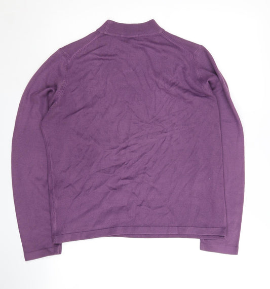 Womens UK Size 14 Marks and Spencer Purple Pullover Jumper