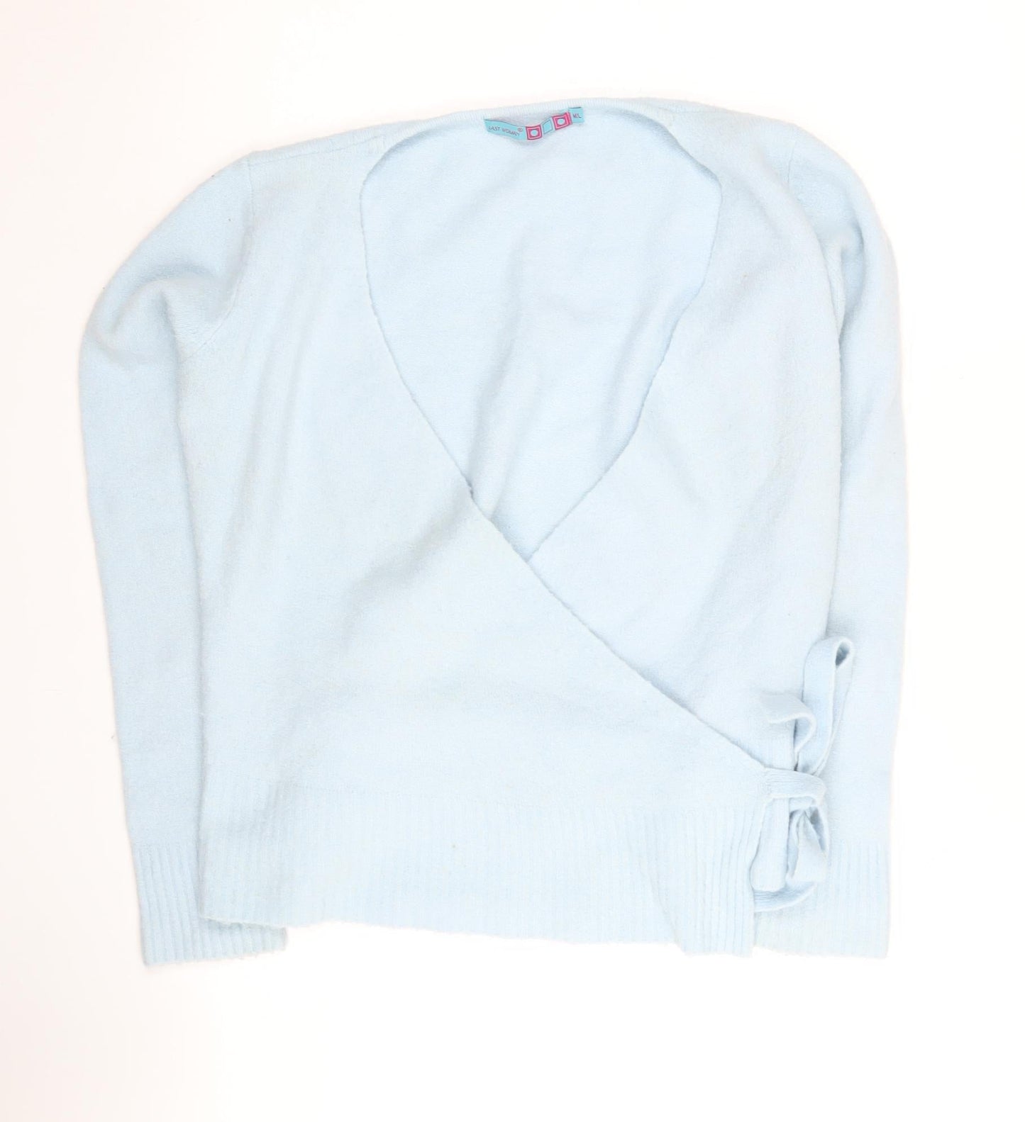 Last Woman Blue Wrap Jumper for Women - Size L