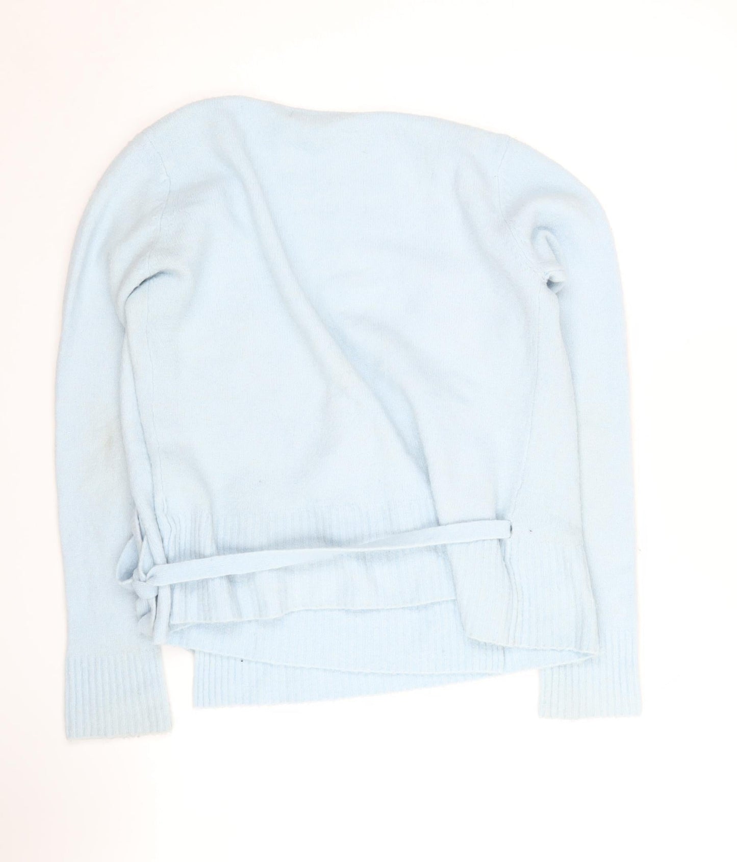 Last Woman Blue Wrap Jumper for Women - Size L