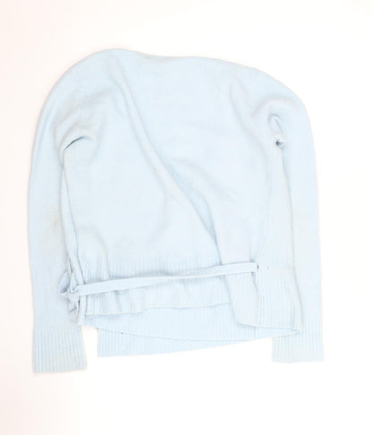 Last Woman Blue Wrap Jumper for Women - Size L