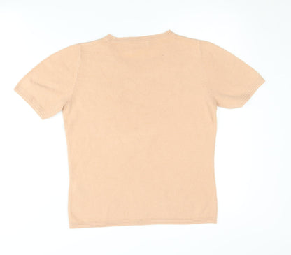Womens UK Size 8 Marks and Spencer Beige Pullover Jumper