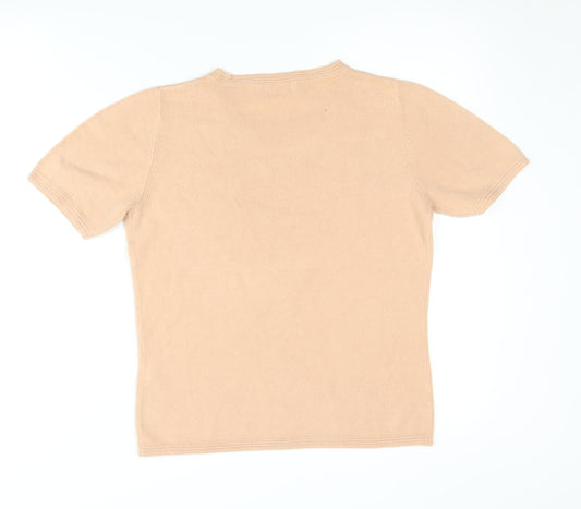 Womens UK Size 8 Marks and Spencer Beige Pullover Jumper