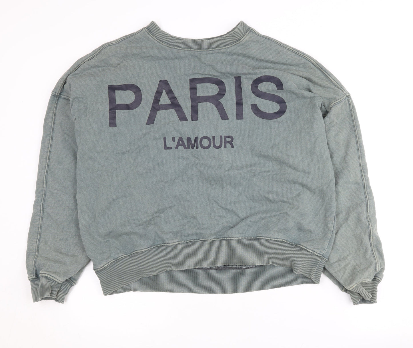 Womens UK Size M NEXT Green Pullover Sweatshirt