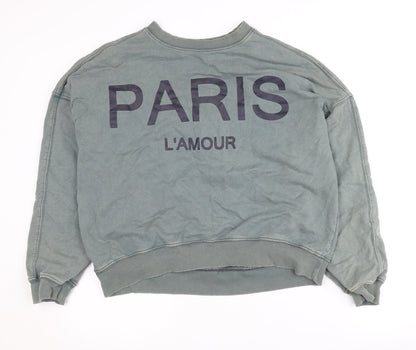 Womens UK Size M NEXT Green Pullover Sweatshirt