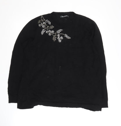 Womens UK Size 18 Bonmarché Black Pullover Jumper