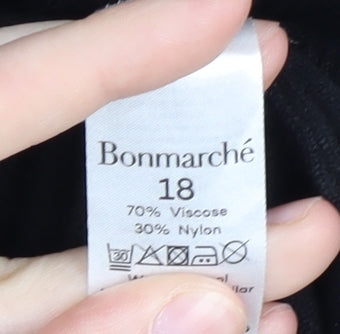 Womens UK Size 18 Bonmarché Black Pullover Jumper