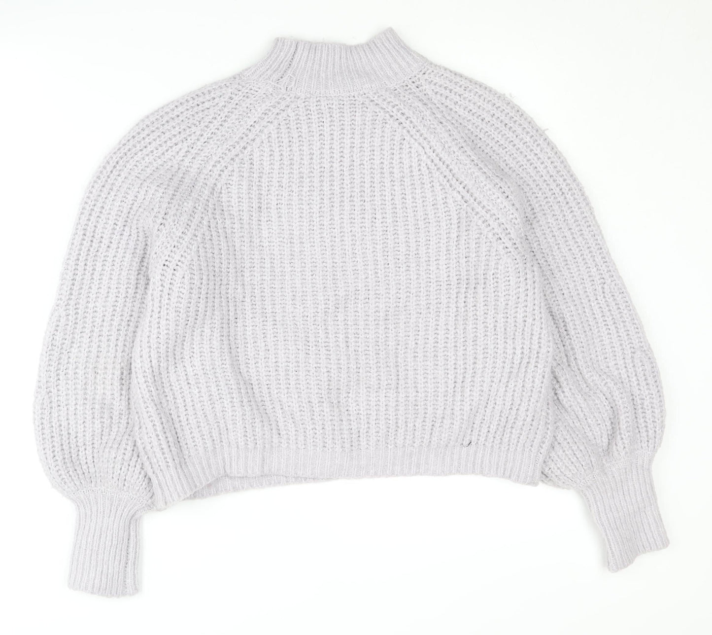 Moon & Madison Women’s Grey Mock Neck Jumper, S