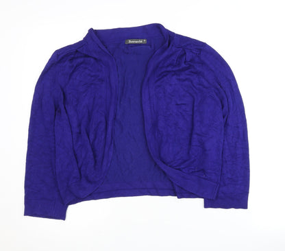 Womens UK Size M Bonmarché Blue Cardigan Jumper