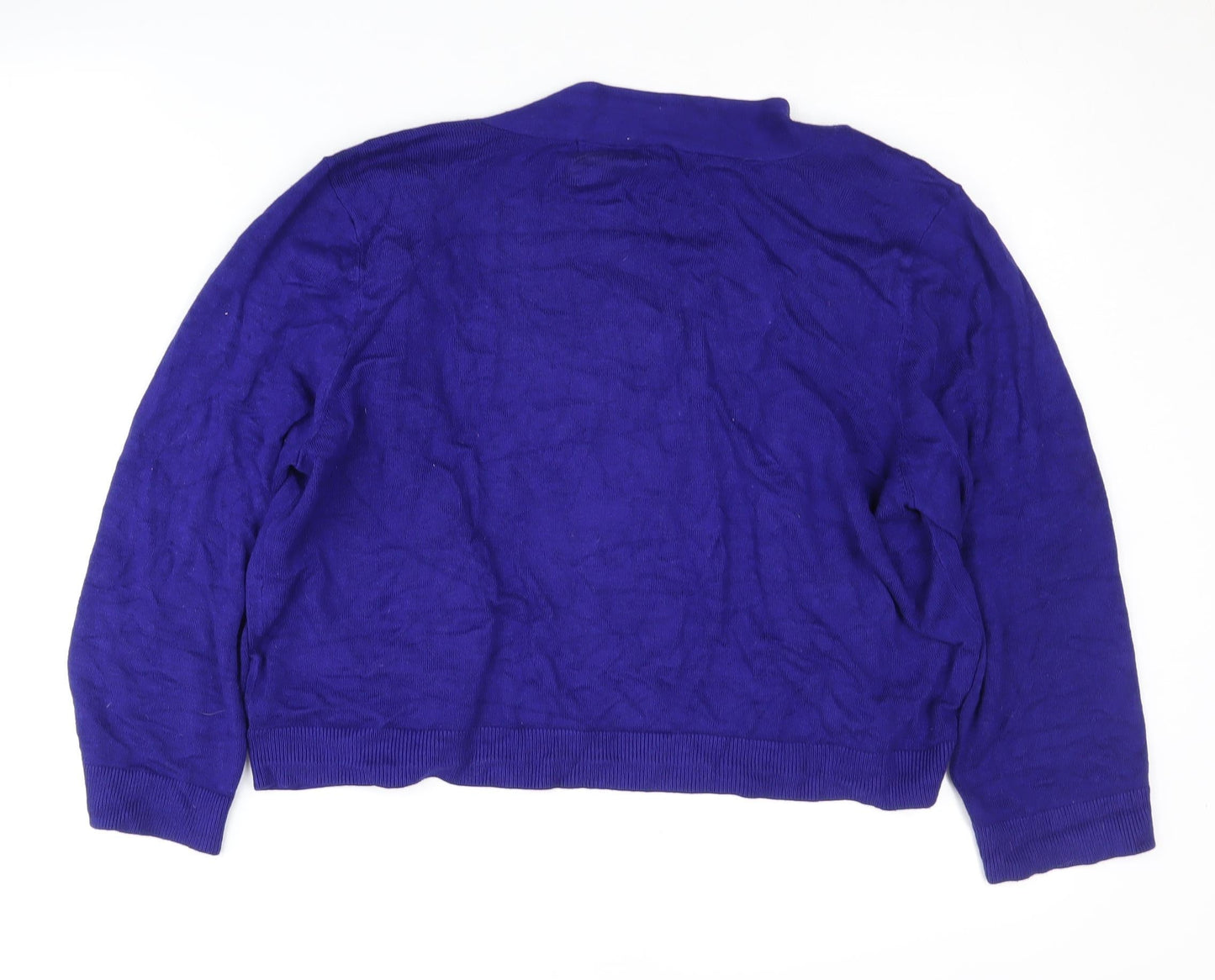 Womens UK Size M Bonmarché Blue Cardigan Jumper