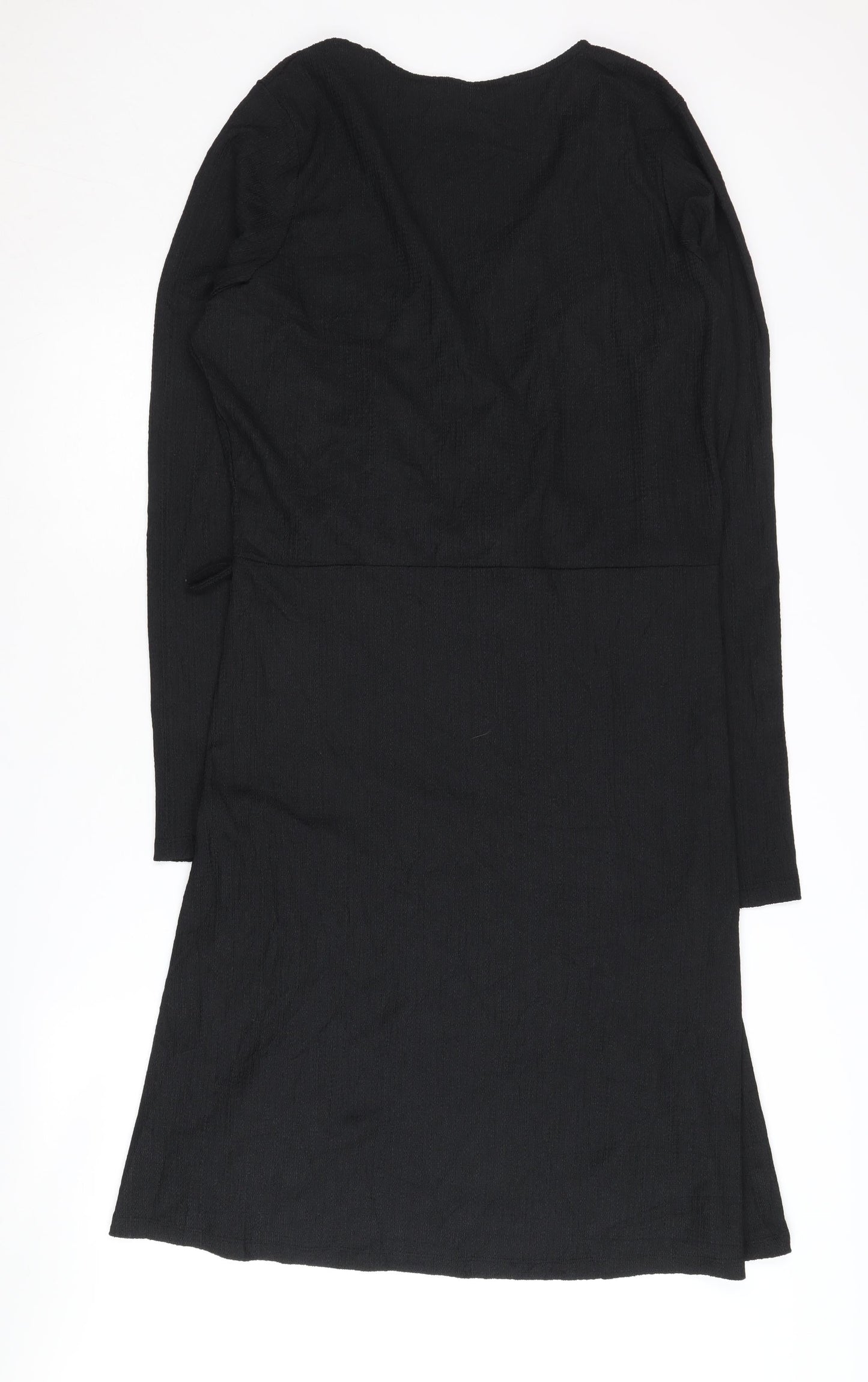 Long Tall Sally Black V-Neck Dress, Size 18