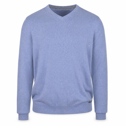 Mens UK Size 2XL Threadbare Blue Pullover Jumper