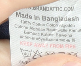 Threadbare Men's Blue V-Neck Pullover Jumper 2XL