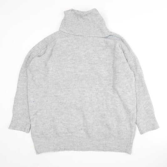 Womens UK Size M MNG Grey Pullover Jumper