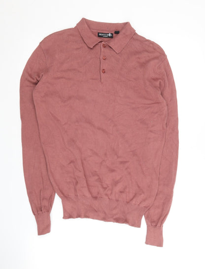 Brave Soul Men's Long Sleeve Polo S