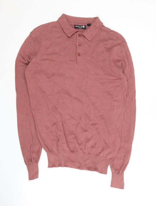 Brave Soul Men's Long Sleeve Polo S