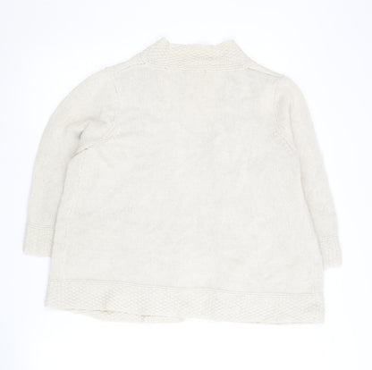 Womens UK Size M BM Beige Cardigan Jumper