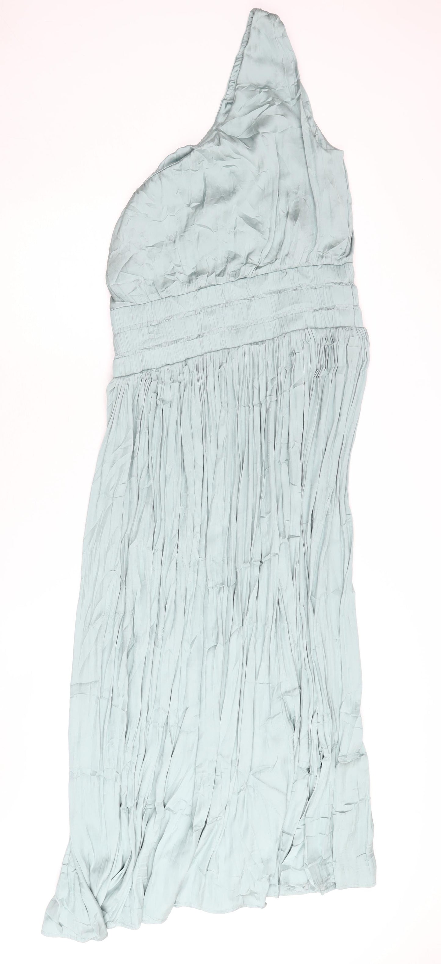 Next Women's Green One Shoulder Dress, Size 14