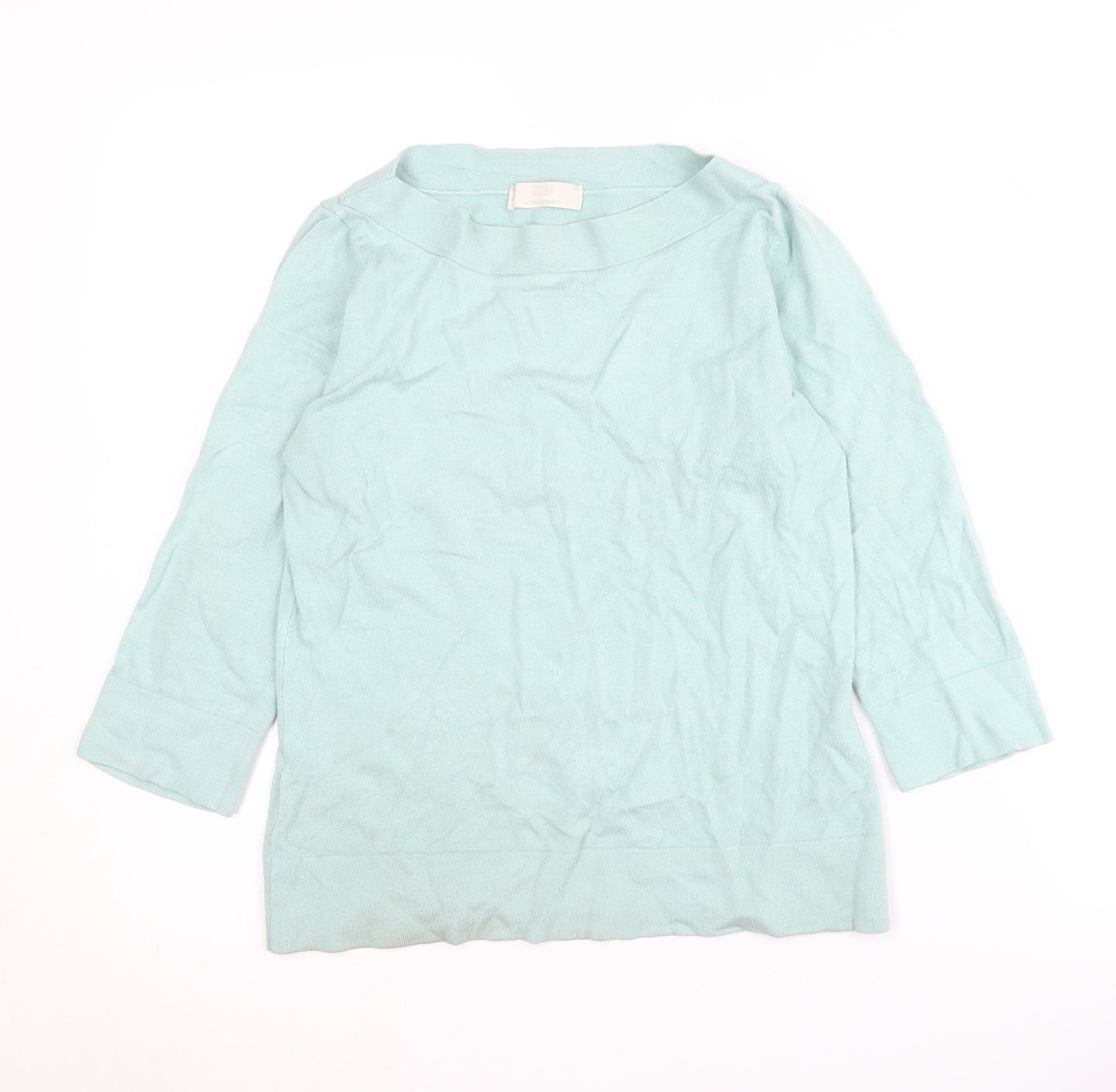 Womens UK Size 14 Marks and Spencer Green Pullover Jumper