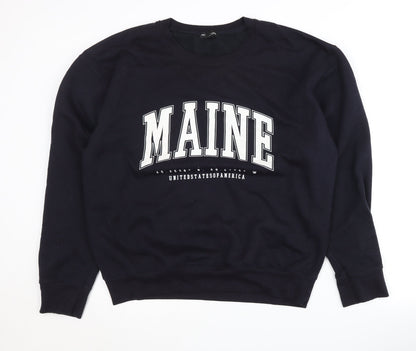 PrettyLittleThing Women's Black L Pullover Sweatshirt