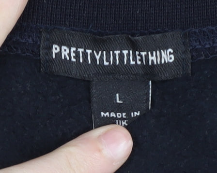 PrettyLittleThing Women's Black L Pullover Sweatshirt
