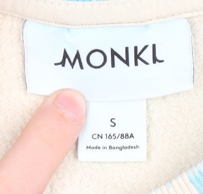 Monki Women's Blue Pullover Sweatshirt Size S
