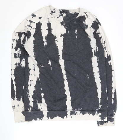Sparkle & Fade Women's Black Tie-Dye Sweatshirt S