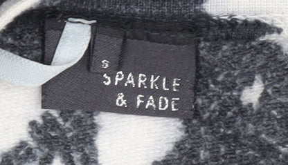 Sparkle & Fade Women's Black Tie-Dye Sweatshirt S