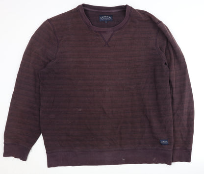 Mens UK Size XL Criminal Purple Pullover Sweatshirt