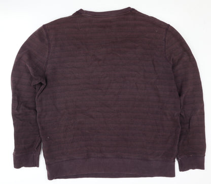 Mens UK Size XL Criminal Purple Pullover Sweatshirt
