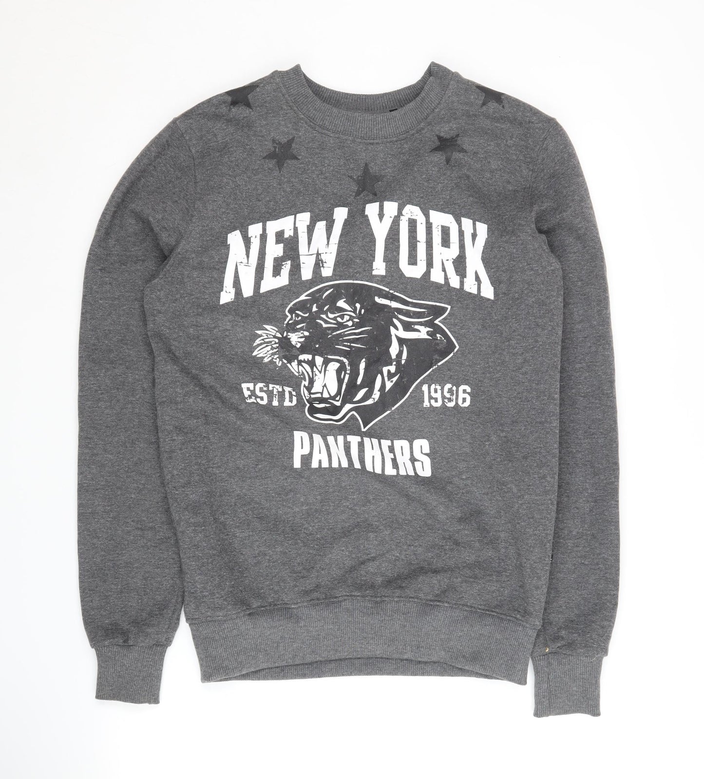 BCK & HRSY Men's Grey Graphic Sweatshirt S