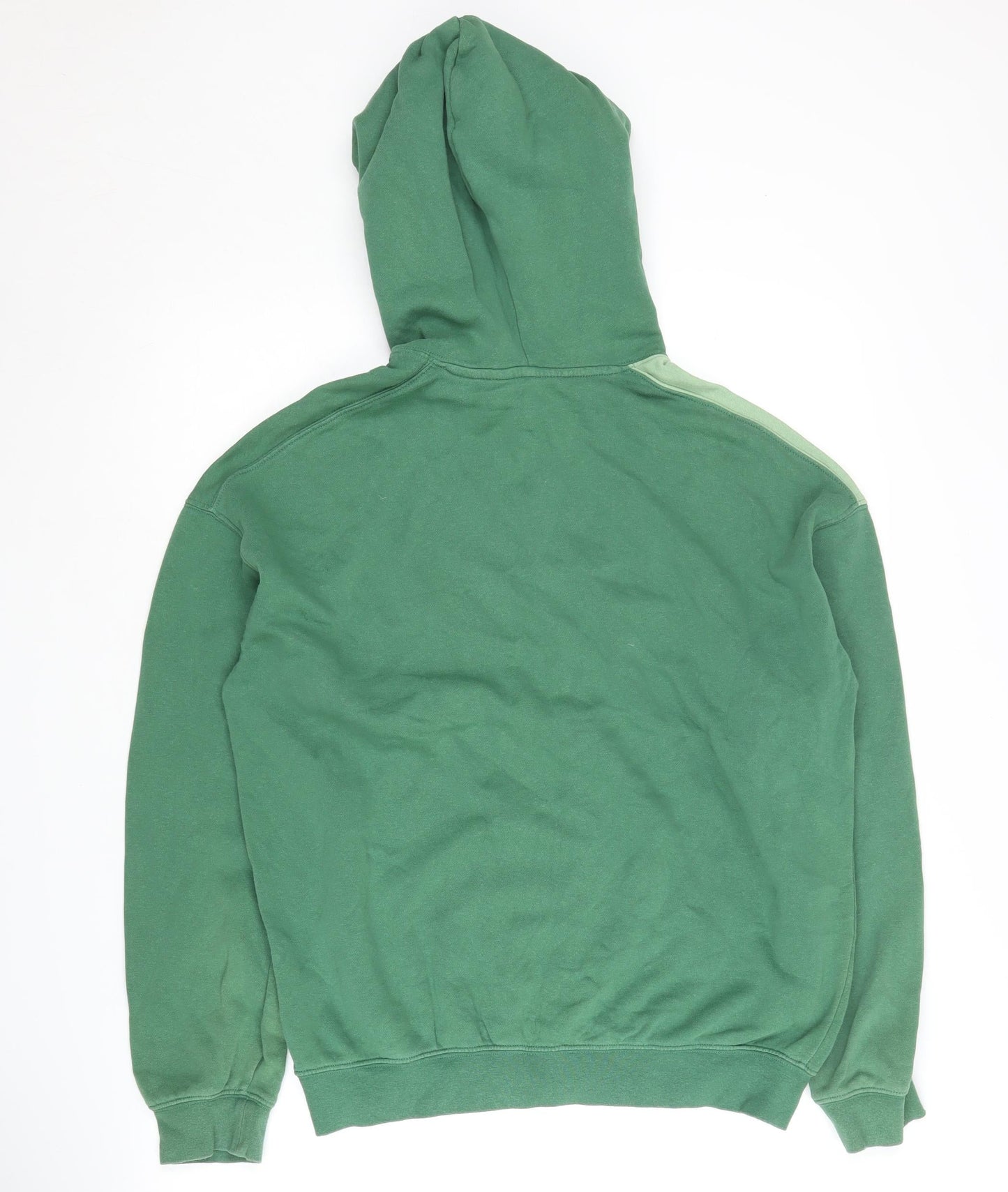 H&M Boys Green Colourblock Pullover Hoodie 12-13 Years