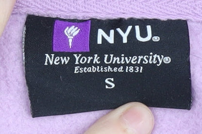 NYU Unisex Adults Purple Pullover Hoodie S