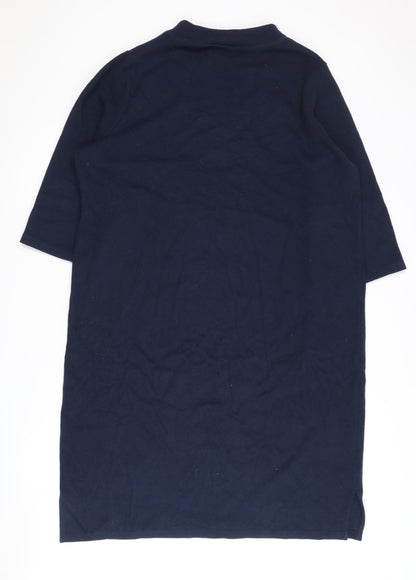 Marks and Spencer Blue High Neck Dress - Size 16 Women